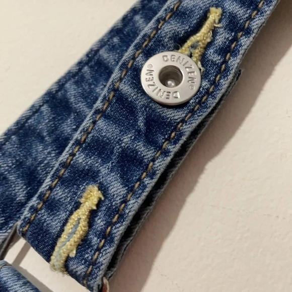 DENIZEN from Levi's Skinny Overalls Distressed size XS side zipper - Picture 5 of 12